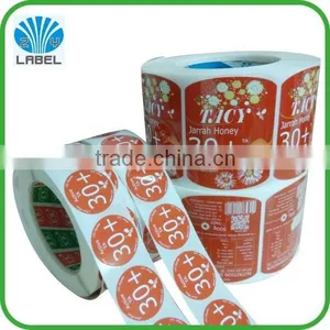 Custom Adhesive Sticker Printing, Manufacturing Glossy Self Adhesive Label. thumbnail-3