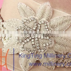 Womens Fancy Rhinestone Church Hat Hand Made Winter Velvet Hat thumbnail-6