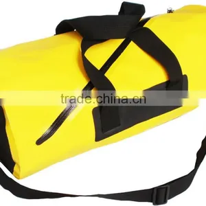 500D Pvc Tarpaulin Travelling Zipper Open Duffle Bag Sling Bag Circle Ends thumbnail-1