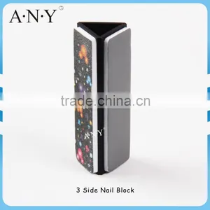 Professional Nail Manicure Tools Plastic Triangle Nail Buffer Polisher 3 Way Using thumbnail-1