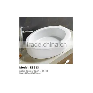 Glazed Porcelain Bathroom Countertop Sink EB613 thumbnail-1
