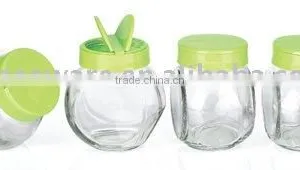 4PC GLASS SPICE JAR SET thumbnail-1
