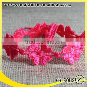 Good Quality Heart Bufferfly Design Wholesale Italy Lace Bracelet thumbnail-2