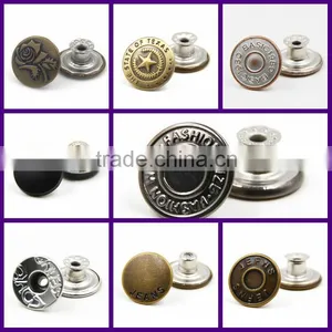 Fashionable Brass 10mm Custom Snap Buttons thumbnail-3