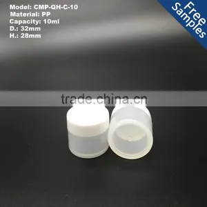 Mini Single Wall PP Cream Jar With Screw Cap,10ml Cosmetic Cream Container,PP Cream Jar thumbnail-1