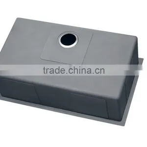 Handmade Stainless Steel Kitchen Sink Large Single Bowl Laundry Sink thumbnail-5