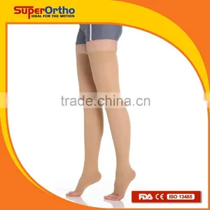 A6-008 Ultra Comfort Thigh High Open Medical Compression Stocking thumbnail-1