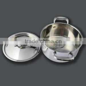 18/8+AL+18/0 Three Layer Stainless Steel Saucepan thumbnail-1