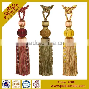 China Supplier Curtain Beaded Polyester Tassel thumbnail-1