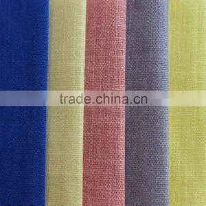 Plain Dyed Solid Color Woven Linenette Blend Nylon Viscose Fabric thumbnail-1