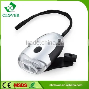 Plastic Hand Crank Flashlight 3 LED Dynamo Led Flashlight thumbnail-1