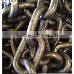 CCS Certificate Black Painted Studless Link Anchor Chain With Good Quality thumbnail-3