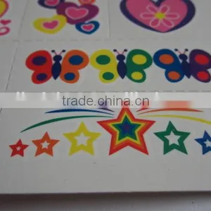 Custom Cartoon Water Transfer Temporary Color Tattoos for Kids Body Art Tattoos Safe Non-toxic Color Tattoo Stickers Factory thumbnail-3