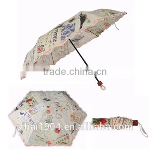Fashional Folding Lace Umbrella thumbnail-1