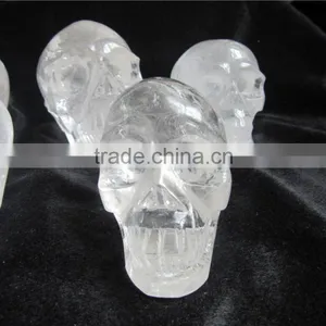 Natural Rock Crystal Skull, White Crystal Skull, Charming Crystal Skull thumbnail-5