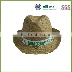Handmade Custom Chinese Boate Straw Boater Hat thumbnail-1