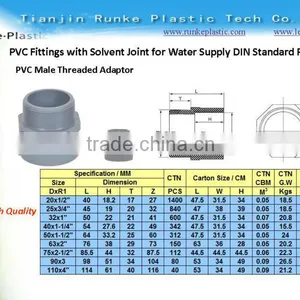PVC Pipe Fittings With Solvent Joint for Water Supply thumbnail-1