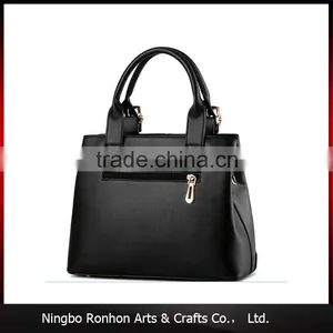 Simple Design Rose Red Lady PU Leather Hand Bag thumbnail-2