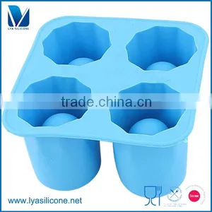 2016 Customized 4 Cups Tray Shot Glass Silicone Mold thumbnail-1