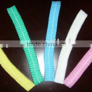 NON WOVEN BLUE DISPOSABLE SURGICAL CLIP CAP MOB CAP thumbnail-1