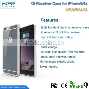 Ultra Thin Wireless Charger Receiver Phone Case Qi Wireless Charging Case For Iphone 6 /6 Plus thumbnail-4