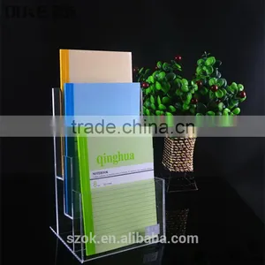 Hot Selling Free Standing Clear Acrylic Brochure Holder Standee thumbnail-5