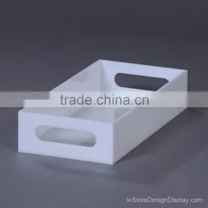 Manufacture Customized Stackable Colorful Acrylic Luxury Serving Tray Wholesale Price, High Quality thumbnail-4