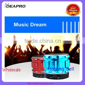 Portable Mini Bluetooth Speakers Metal Steel Wireless Smart Hands Free Speaker With FM Radio Support SD Card for MP3 Player thumbnail-1