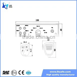 100W Police Siren Horn Speaker With Siren for Emergency, Police Electric Siren Speaker CJB-009 thumbnail-2