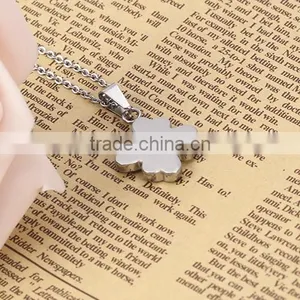 925 Silver Stainless Steel Lovely Heart Pattern Pendant Simple Chain Elegant Necklace thumbnail-6