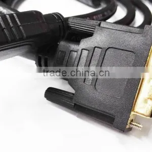 1M HDMI to DVI24+1cable With Two Cores thumbnail-2