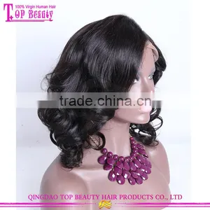 2016 Hot Selling 16 Inches Human Hair Wig Lace Front Wig Brazilian Human Hair Lace Wig thumbnail-2