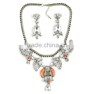 Hot Alloy Necklace Earring Jewelry Set thumbnail-5