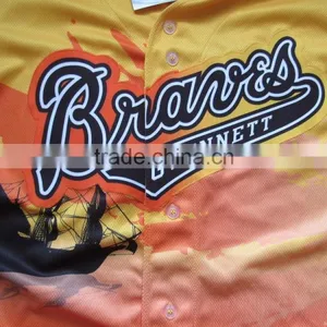 High Quality Professional Sublimated Custom Baseball Wear/jersey/softball Shirts for Sale thumbnail-3