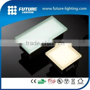 Outdoor Waterproof IP67 Led Brick Tile Light Frosted Glass Cover Walkway Paver Lights thumbnail-1