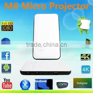 M6 Projector Cheapest Polarizer Android 4.4 OS With Buletooth Smart Portable Micro Projector thumbnail-1