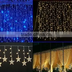 Indoor &outdoor Use Christmas Curtain Light thumbnail-1