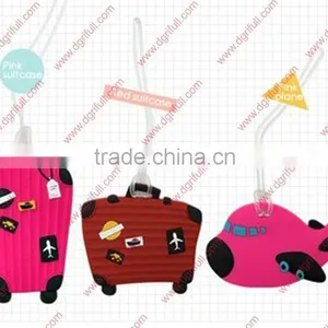 Funny Cute Luggage Tag With Silicone Cord thumbnail-1