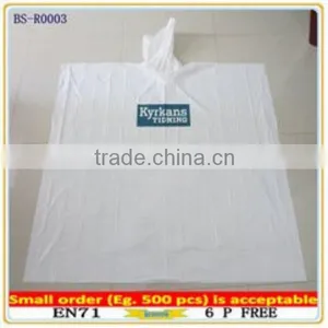 Promotion Printing Disposable pe Poncho,disposable pe Rain Poncho thumbnail-4
