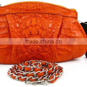 Fashion Women Genuine Leather Handbag Crocodile Bag Clutch Bag Shoulder Bag thumbnail-1