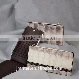Luxury High-end Genuine Crocodile Leather Business Women Card Holder Wallet thumbnail-1