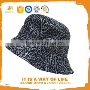 2015 New Custom Printed Bucket Hat Hunting Fishing Outdoor Cap 100% Cotton Printed Elephant Fabric Bucket Hat Pattern Free thumbnail-1