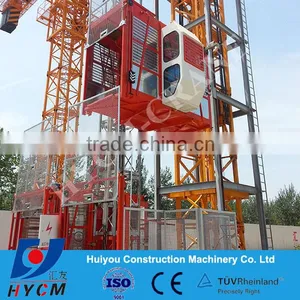 2*1000kg SC100/100 High Quality Building Hoist thumbnail-2