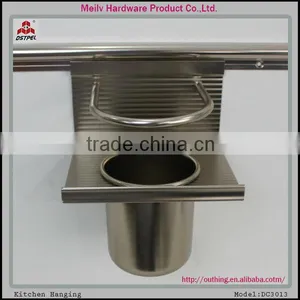 Cheapest Champagne Single Cup Kitchen Aluminum Accessories/aluminum Kitchen Hanging/kitchen Rack / Kitchen Hook DC3017 thumbnail-1