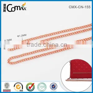 Fashion Rose Gold Metal Wallet Chain For Handbag Strap thumbnail-1