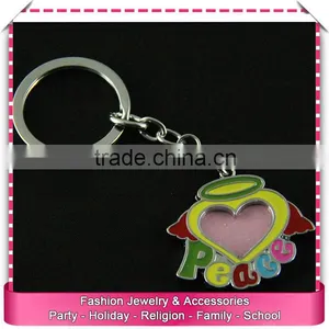 Cheap Heart Shaped Photo Keychains, Low Price Photo Frame Key Chains thumbnail-1