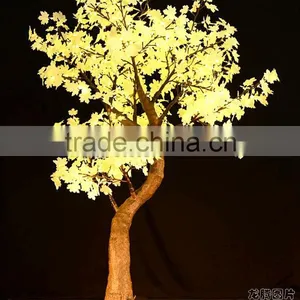 Building Decoration Artificial Maple Leaf Outdoor Lighted Trees thumbnail-3