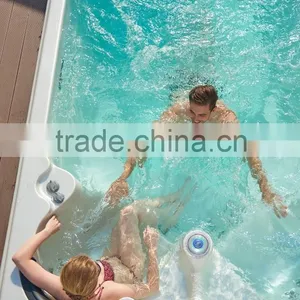 1.6m Depth Deluxe Freestanding Us Aristech Acrylic Swim Spa Pool 6 m thumbnail-5