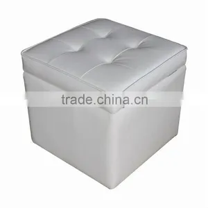 Modern Storage Square Stool thumbnail-1