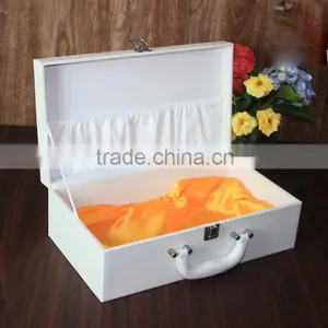 China Factory Wholesale Custom High-grade PU Leather Storage Box, White Gift Box thumbnail-2